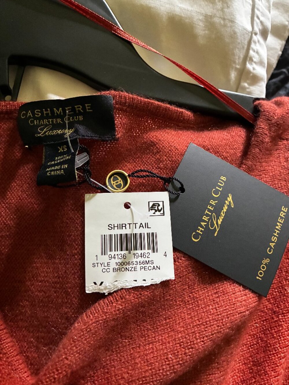 Brand: Charter Club (Macy’s) Size: XS Color: Bronze Pecan (warm neutral tone)